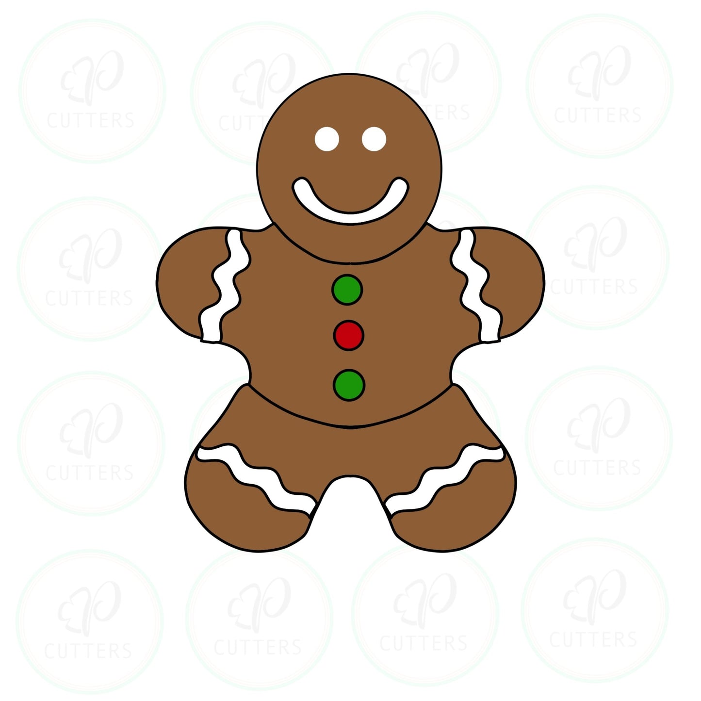 Build a Gingerman 3 Piece Set Cookie Cutter - Periwinkles Cutters