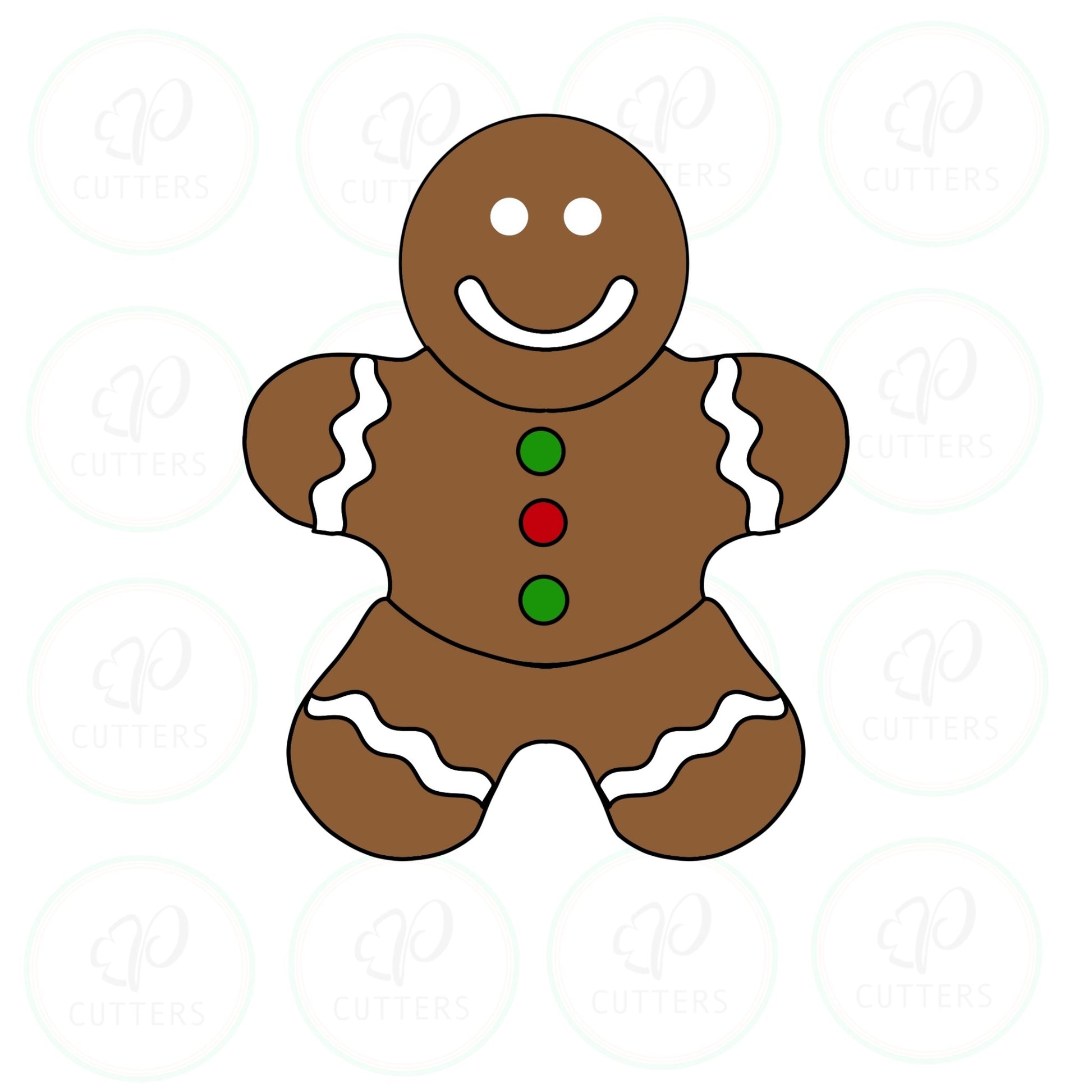 Build a Gingerman 3 Piece Set Cookie Cutter - Periwinkles Cutters