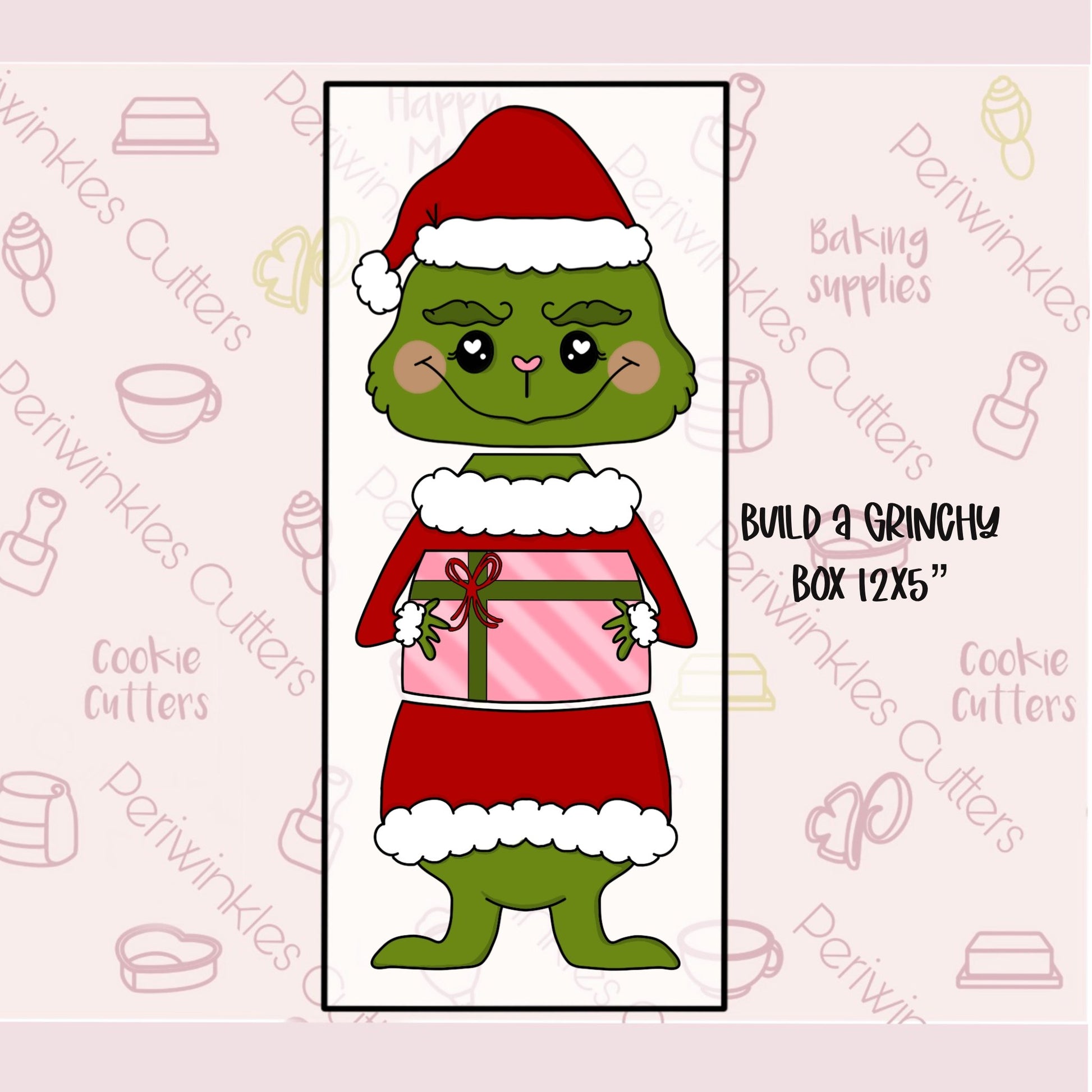 Build a Grinchy 3 Pieces Set Cookie Cutter - Periwinkles Cutters