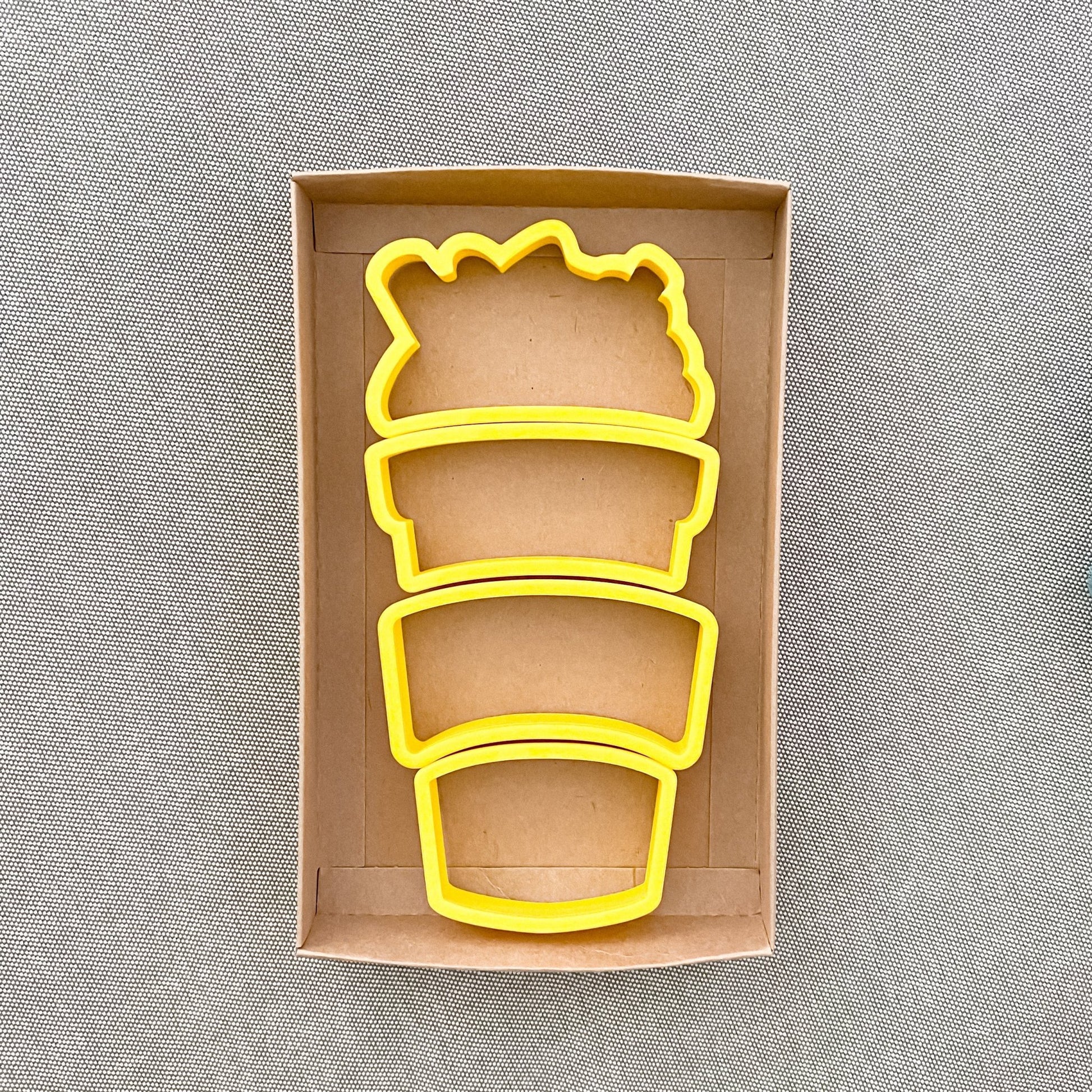 Build a Latte Coffee Cup Set of 4 Cookie Cutter - Periwinkles Cutters