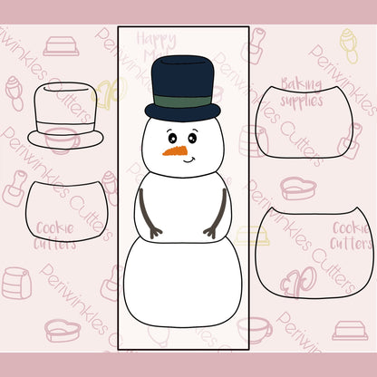 Build a Snowman Set of 4 Cookie Cutter - Periwinkles Cutters
