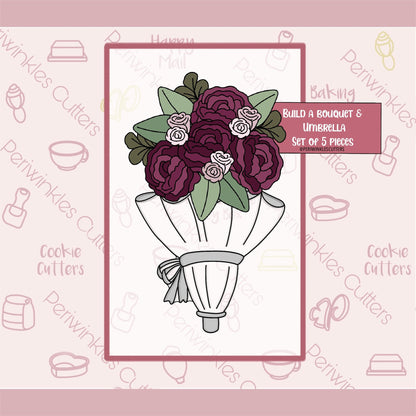 Build Bouquet Set of 5 Cookie Cutter - Periwinkles Cutters