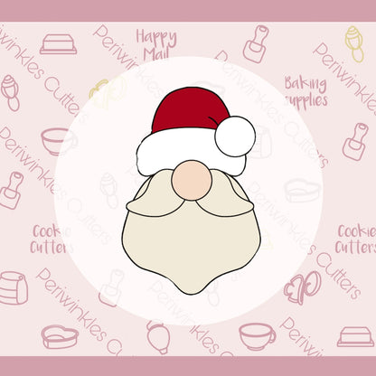 Build Santa Face Cookie Cutter Platter - Periwinkles Cutters