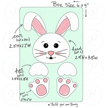 Build your Own Bunny Cookie Cutter Platter Set - Periwinkles Cutters