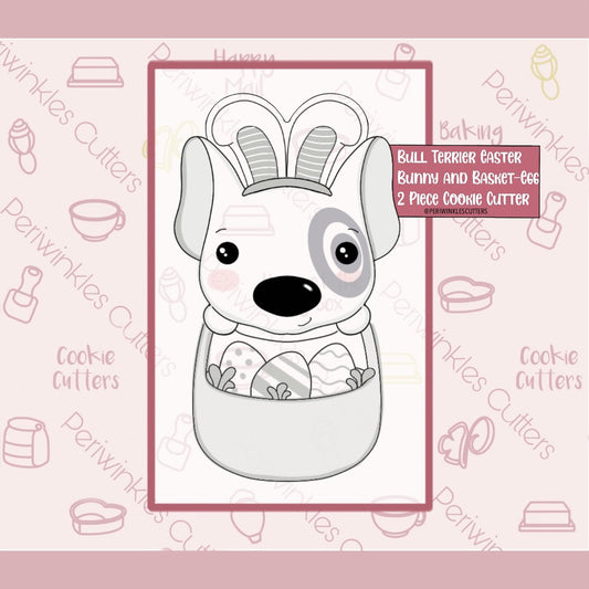 Bunny Bullseye Dog Set of 2 Cookie Cutter - Periwinkles Cutters
