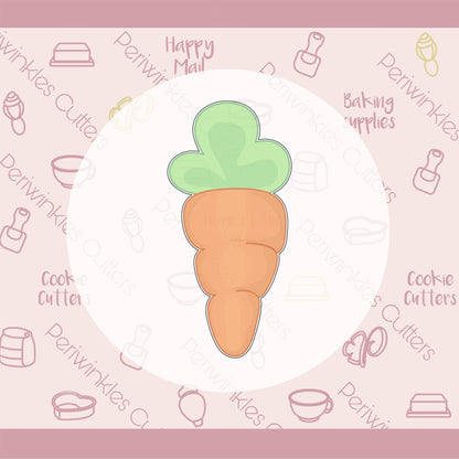 Bunny Carrot Cookie Cutter - Periwinkles Cutters