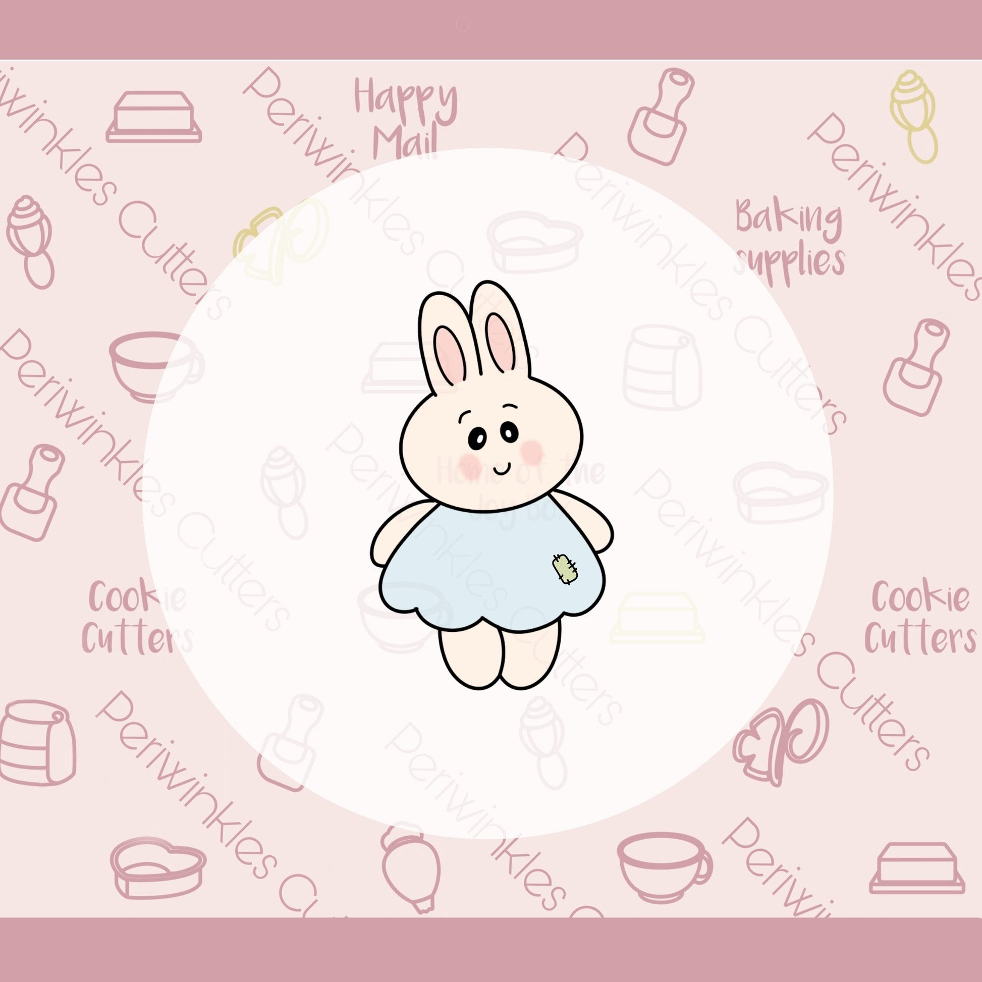 Bunny Doll Cookie Cutter - Periwinkles Cutters
