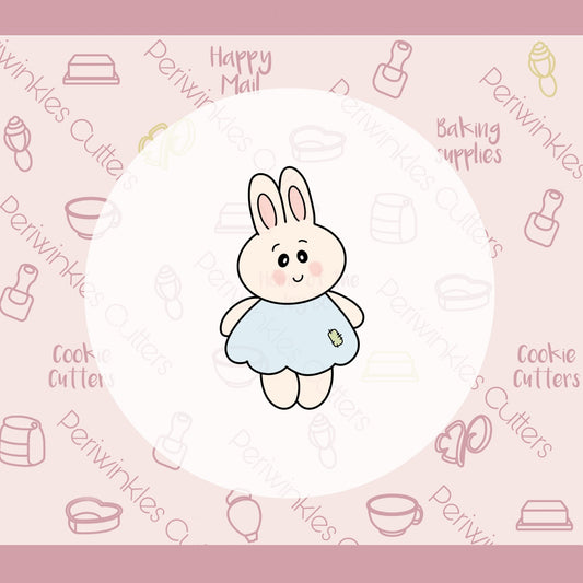 Bunny Doll Cookie Cutter - Periwinkles Cutters