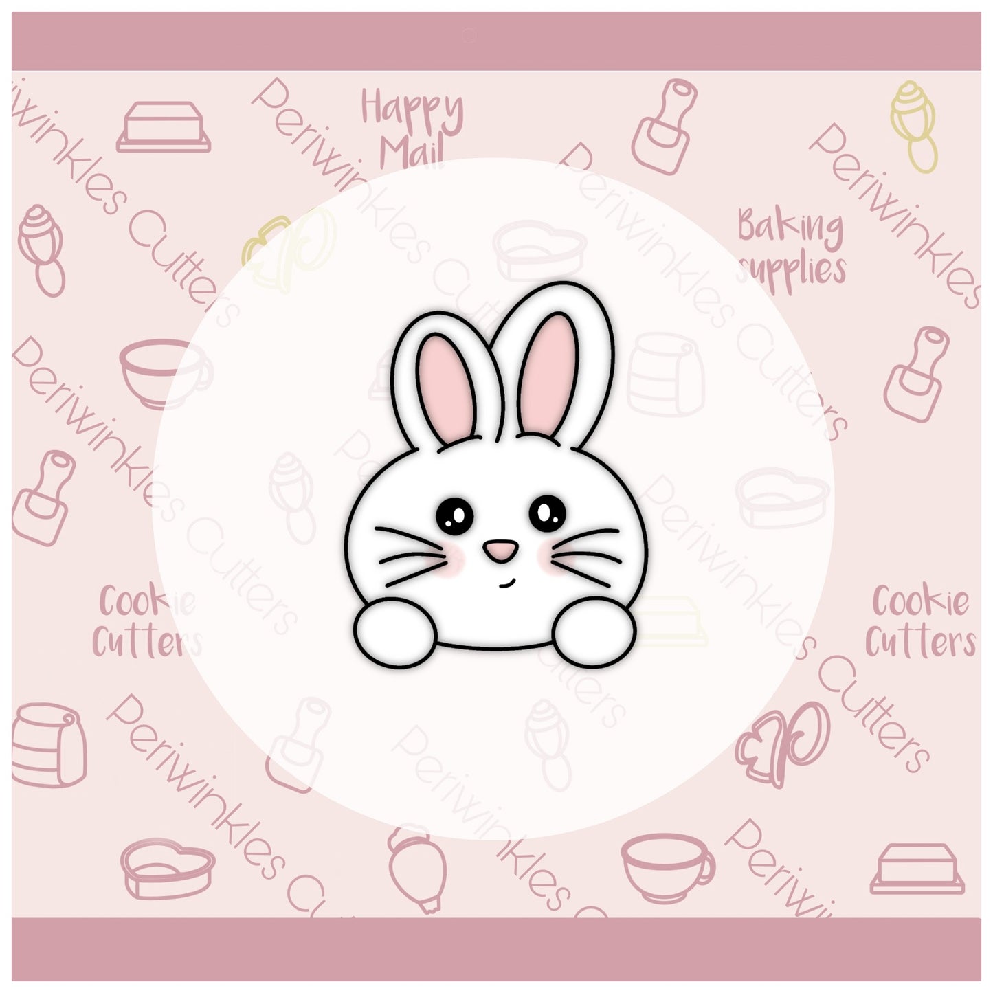 Bunny Egg Set of 2 Cookie Cutter - Periwinkles Cutters