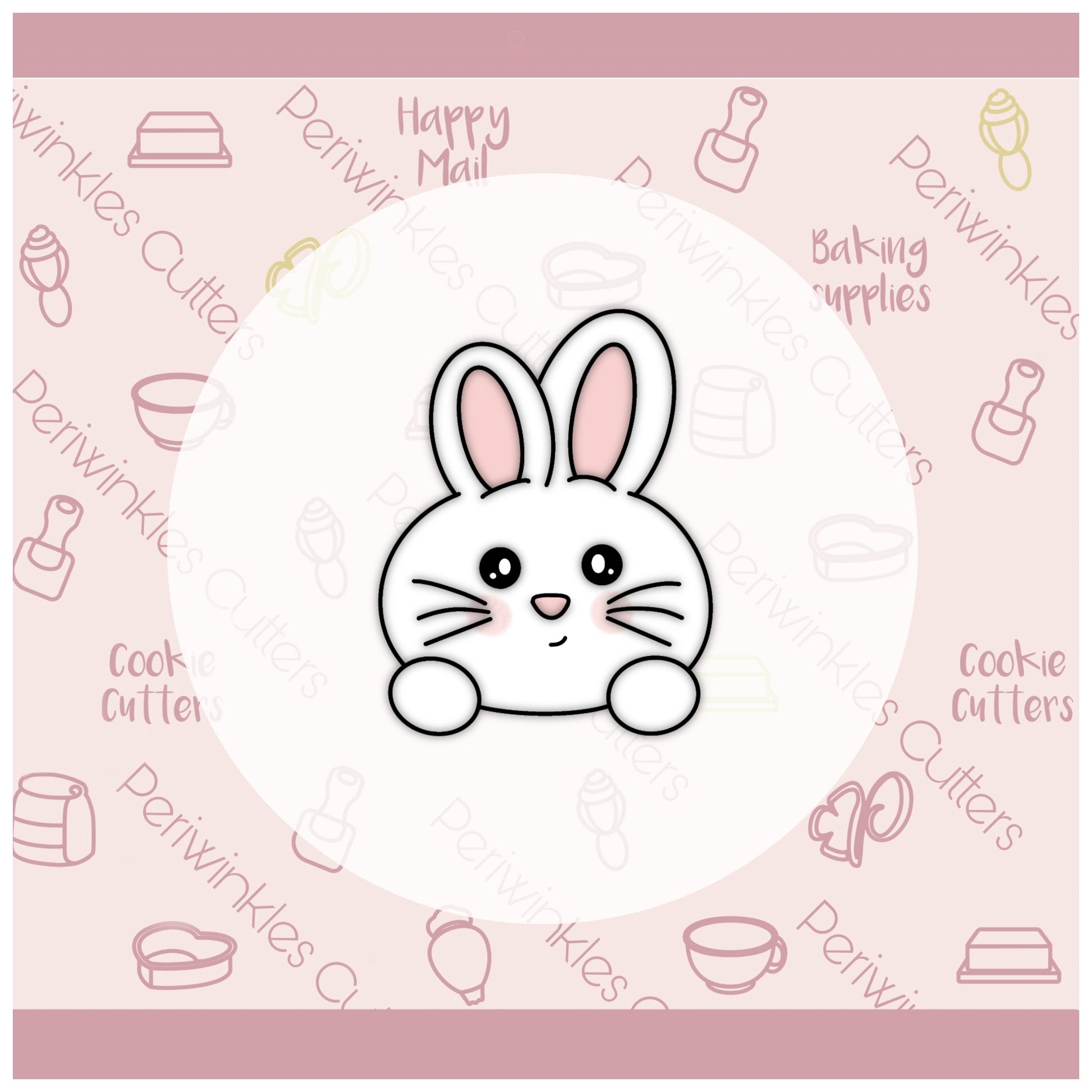Bunny Egg Set of 2 Cookie Cutter - Periwinkles Cutters