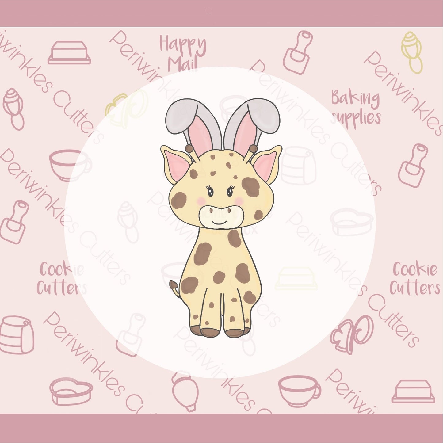 Bunny Giraffe Cookie Cutter - Periwinkles Cutters