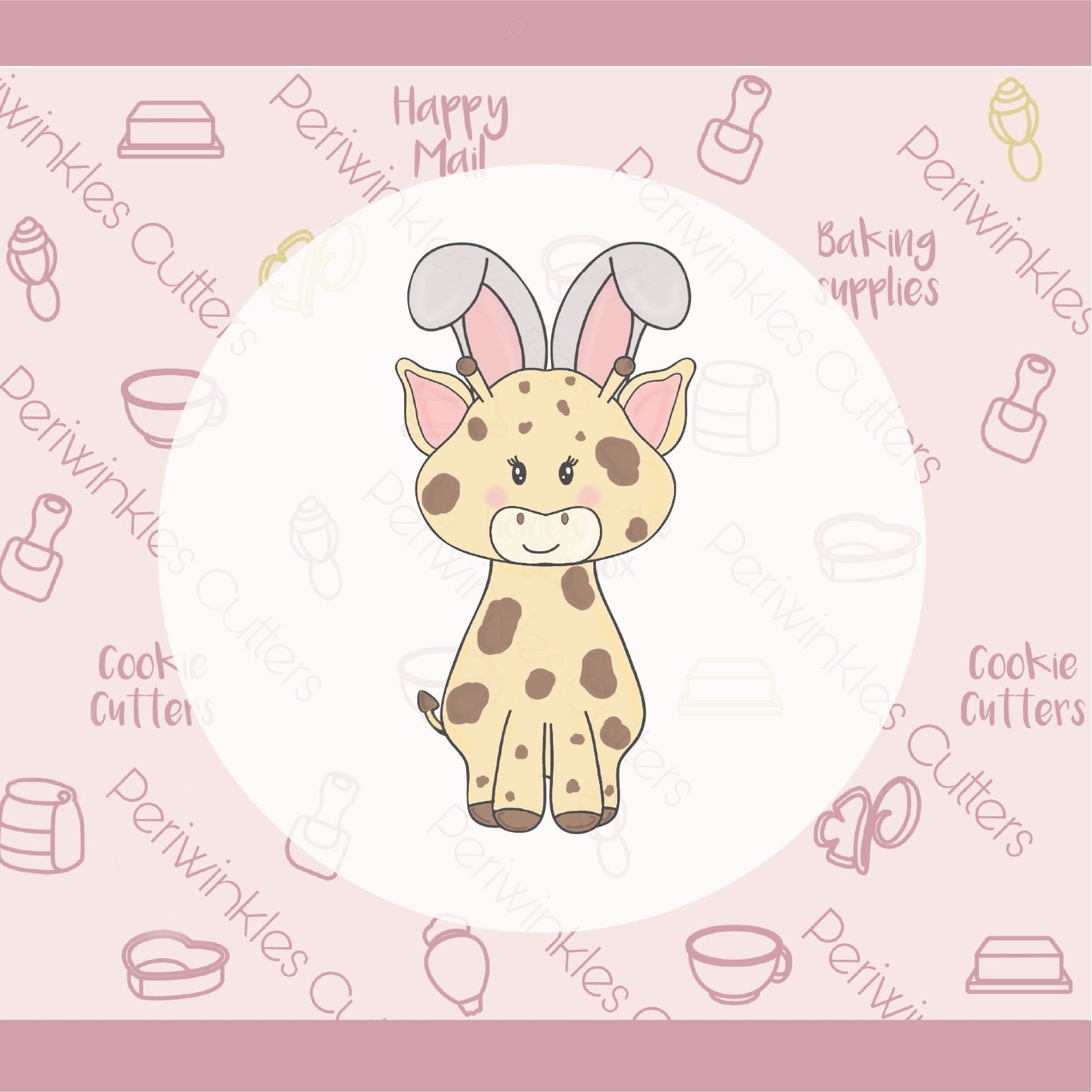 Bunny Giraffe Cookie Cutter - Periwinkles Cutters