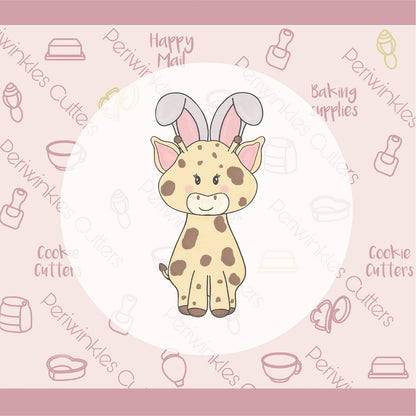 Bunny Giraffe Cookie Cutter - Periwinkles Cutters