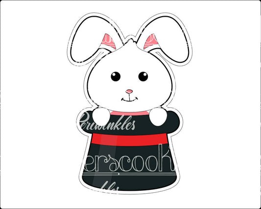 Bunny in a Hat Cookie Cutter - Periwinkles Cutters