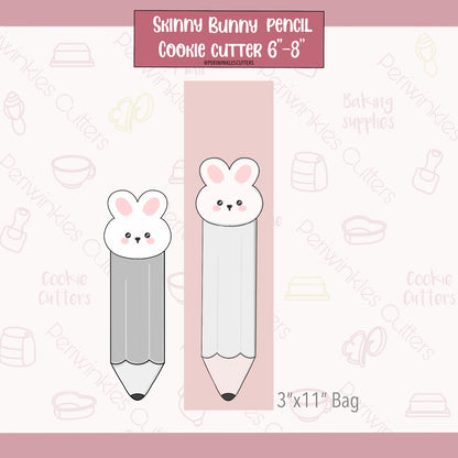 Bunny Pencil Long Cookie Cutter - Periwinkles Cutters