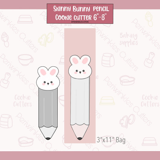 Bunny Pencil Long Cookie Cutter - Periwinkles Cutters