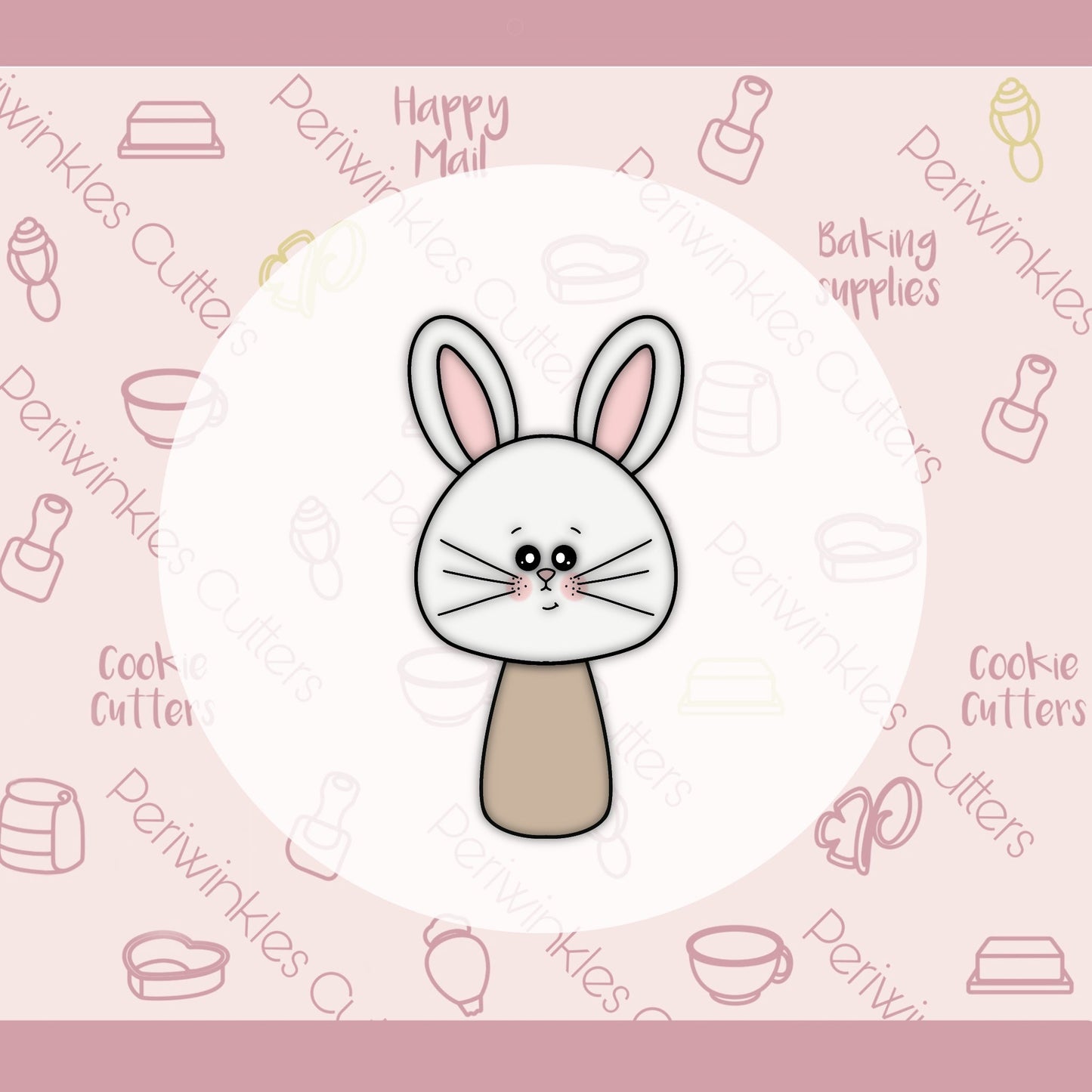 Bunny Popsicle Cookie Cutter - Periwinkles Cutters