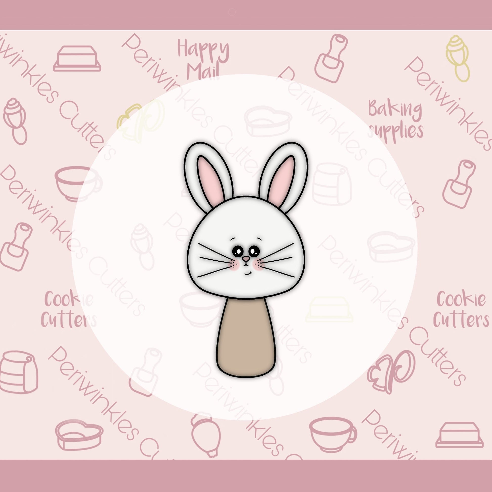 Bunny Popsicle Cookie Cutter - Periwinkles Cutters
