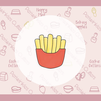 Burgers and Fries Cookie Cutter - Periwinkles Cutters