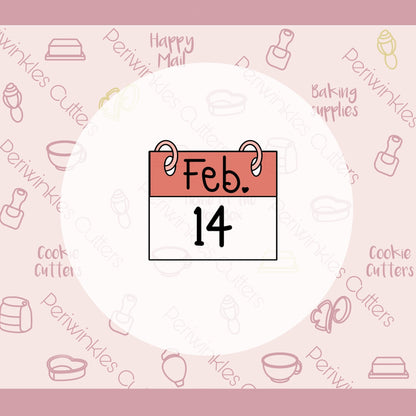 Calendar Cookie Cutter - Periwinkles Cutters