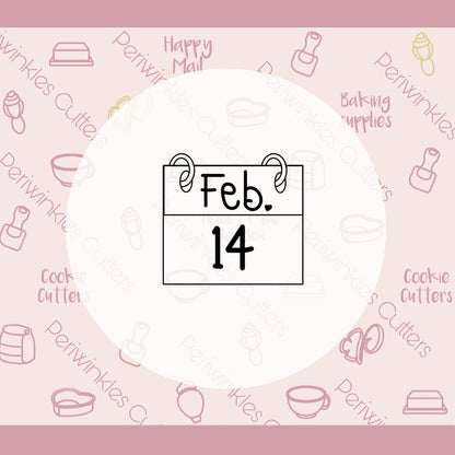Calendar Cookie Cutter - Periwinkles Cutters