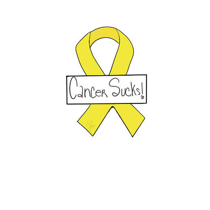 Cancer Ribbon with Plaque Cookie Cutter - Periwinkles Cutters