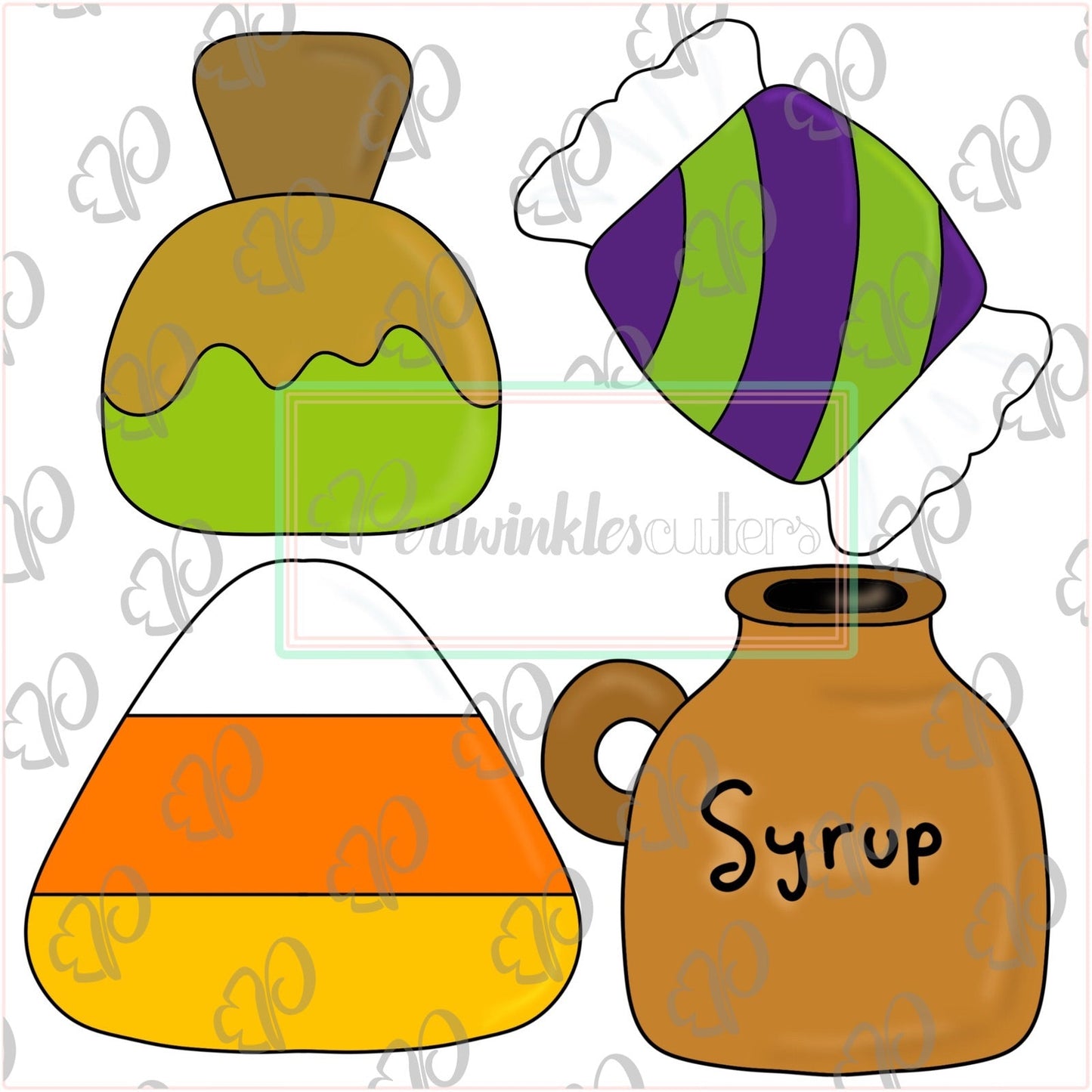 Candy Coma Mini Set Halloween Cookie Cutter - Halloween Cutter - Periwinkles Cutters