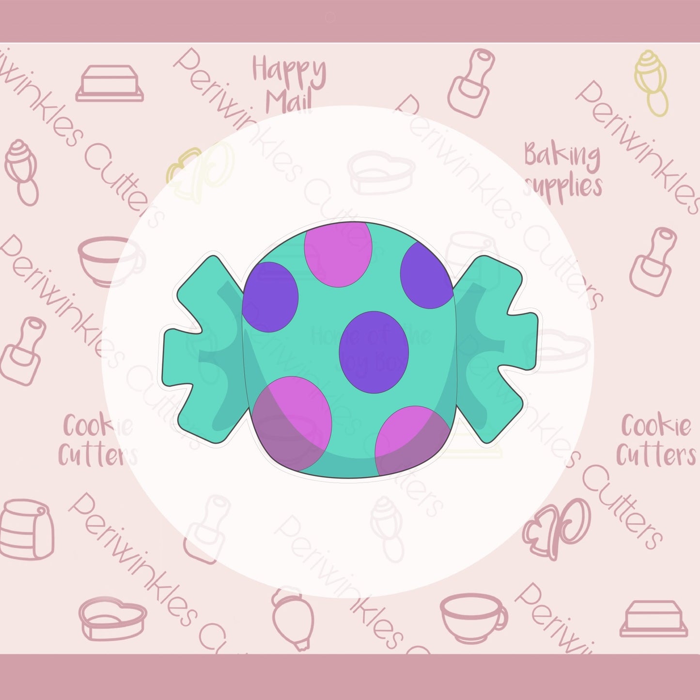 Candy Cookie Cutter - Periwinkles Cutters