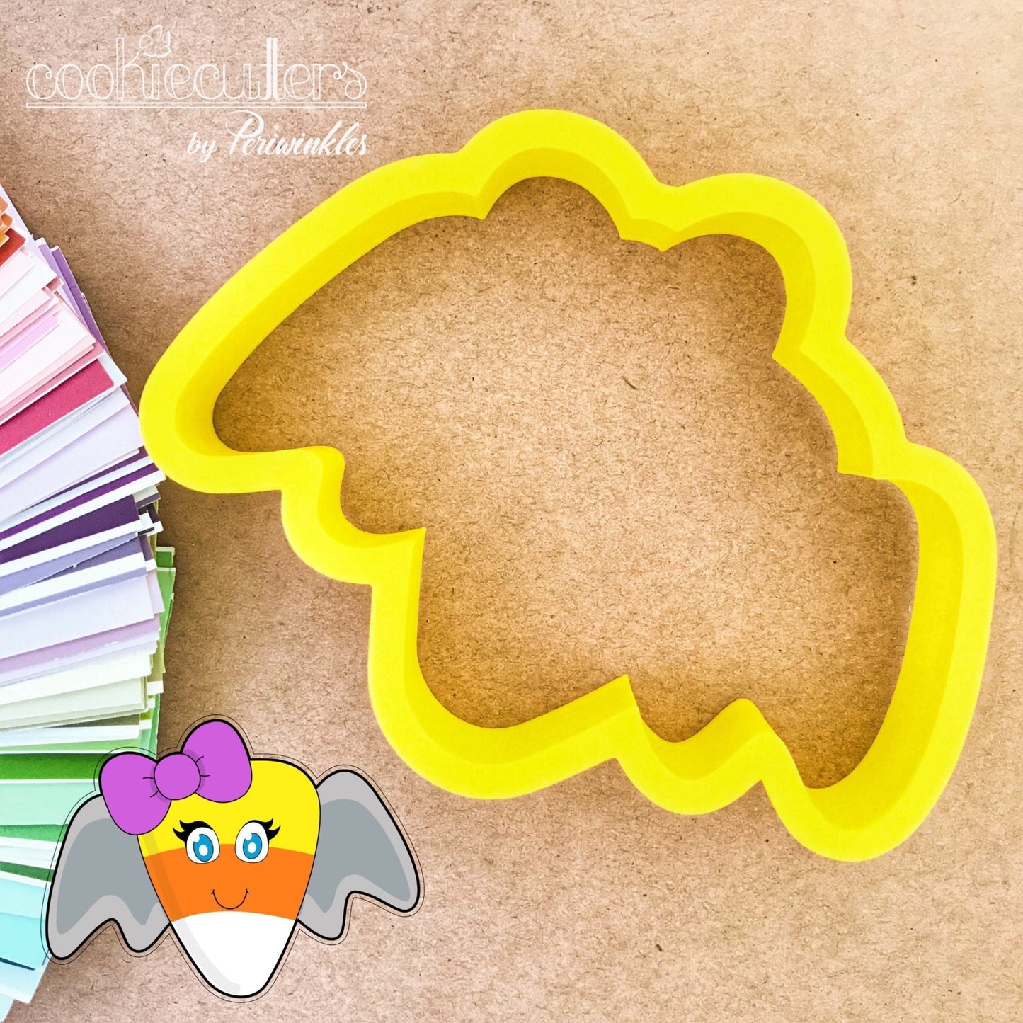 Candy Corn Bat Cookie Cutter - Periwinkles Cutters