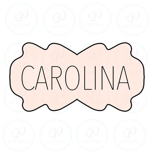 Carolina Plaque Cookie Cutter - Narrow - Periwinkles Cutters
