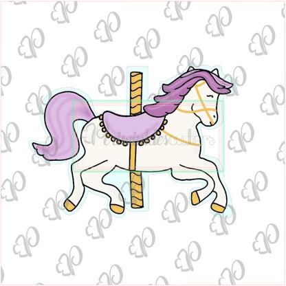 Carousel Pony Cookie Cutter - Periwinkles Cutters