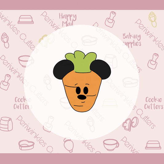Carrot Mouse Ears Cookie Cutter - Periwinkles Cutters