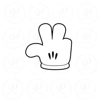 Cartoon Hands Cookie Cutters - Periwinkles Cutters