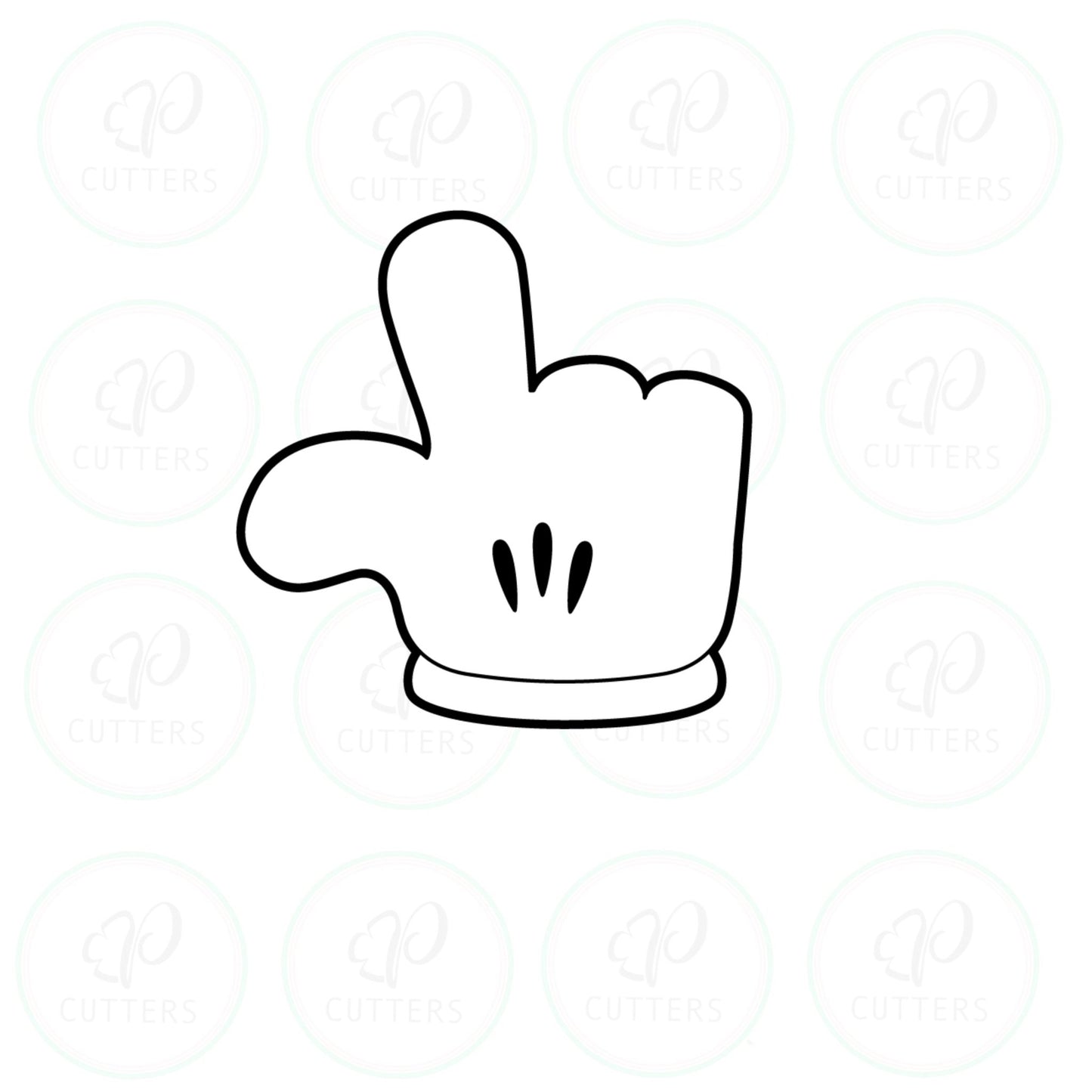 Cartoon Hands Cookie Cutters - Periwinkles Cutters