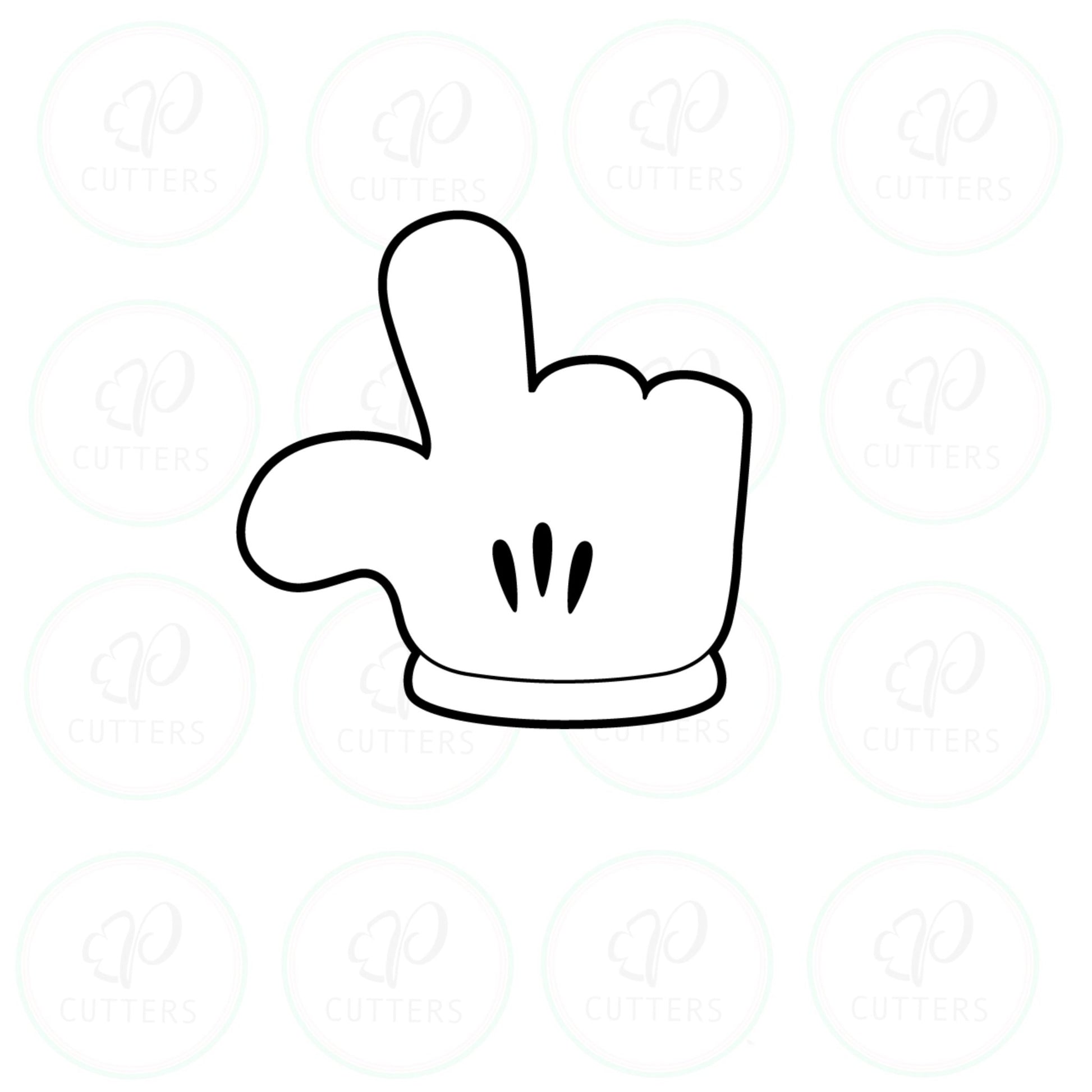 Cartoon Hands Cookie Cutters - Periwinkles Cutters