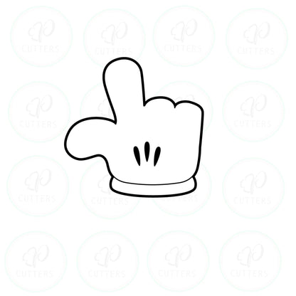 Cartoon Hands Cookie Cutters - Periwinkles Cutters