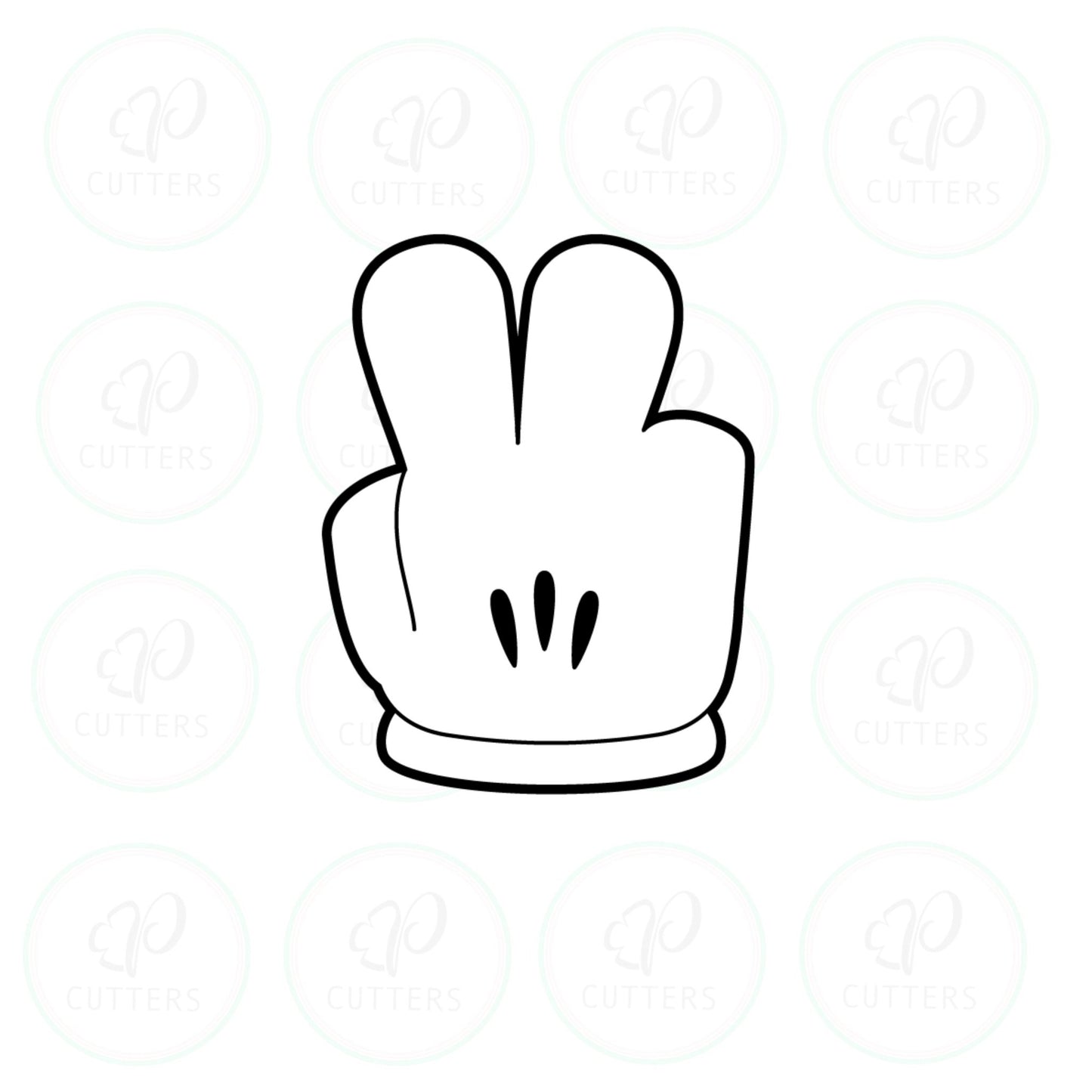 Cartoon Hands Cookie Cutters - Periwinkles Cutters