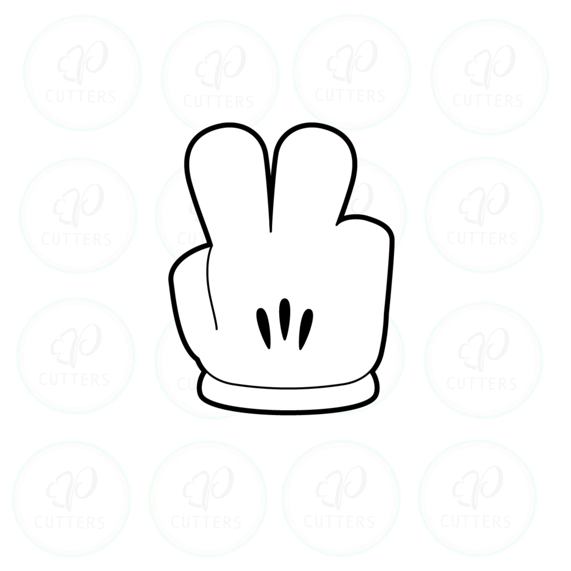 Cartoon Hands Cookie Cutters - Periwinkles Cutters