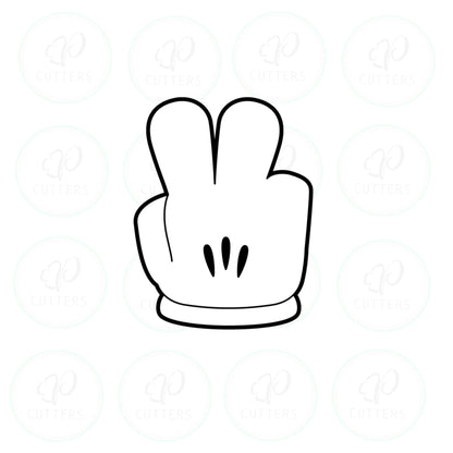 Cartoon Hands Cookie Cutters - Periwinkles Cutters