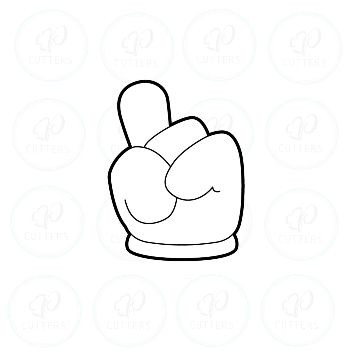 Cartoon Hands Cookie Cutters - Periwinkles Cutters