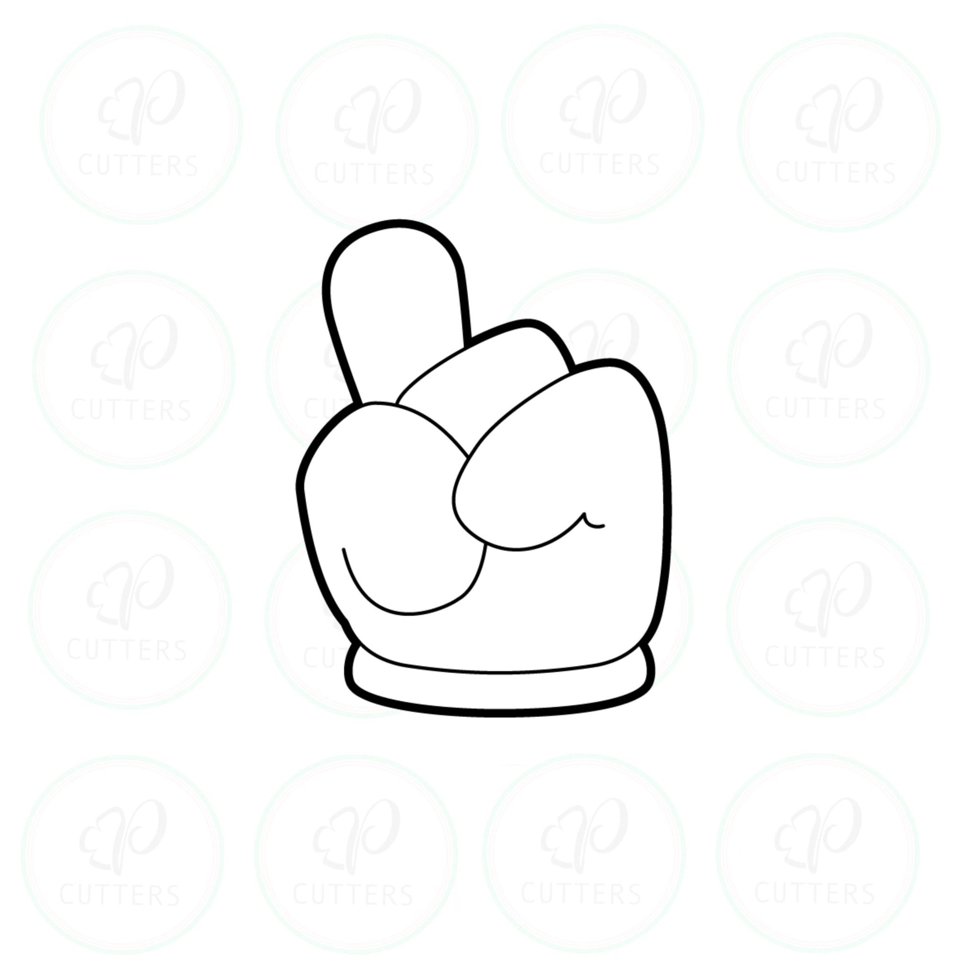 Cartoon Hands Cookie Cutters - Periwinkles Cutters