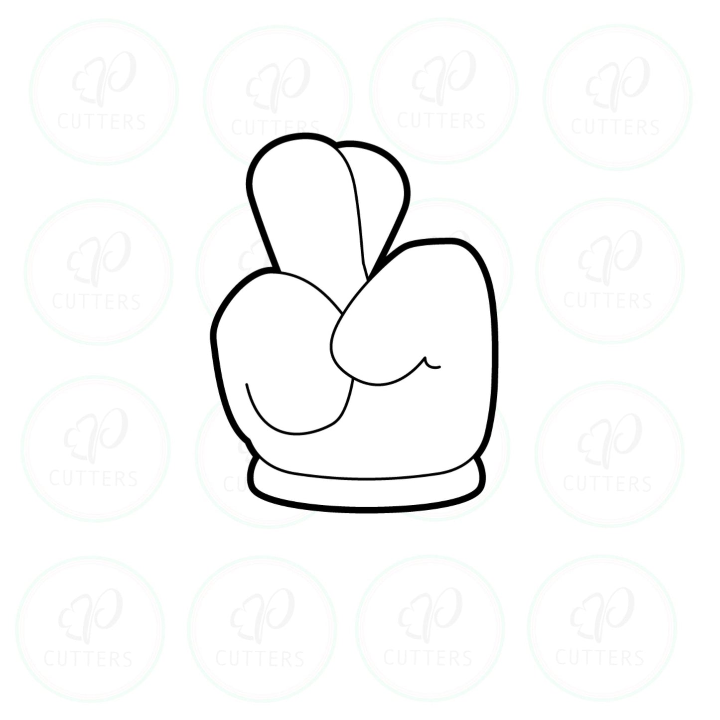 Cartoon Hands Cookie Cutters - Periwinkles Cutters