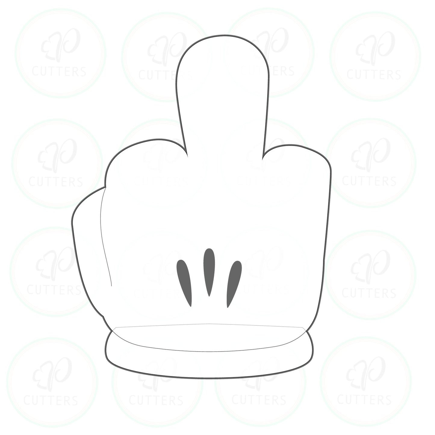 Cartoon Hands Cookie Cutters - Periwinkles Cutters