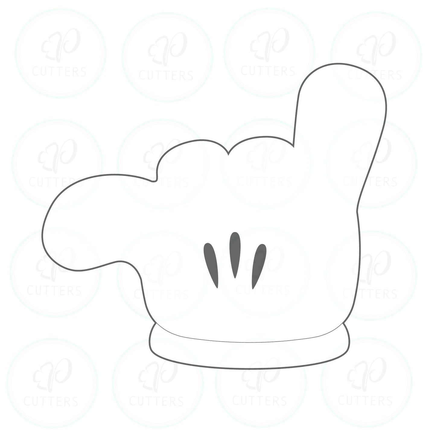 Cartoon Hands Cookie Cutters - Periwinkles Cutters