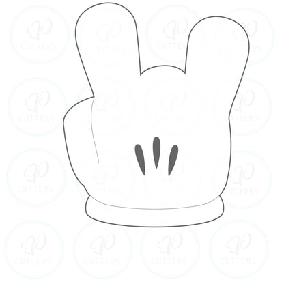 Cartoon Hands Cookie Cutters - Periwinkles Cutters