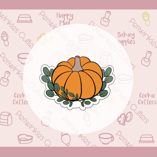 Centerpiece Greenery Pumpkin Cookie Cutter - Periwinkles Cutters