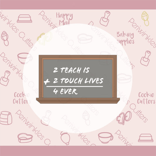 Chalkboard Cookie Cutter - Periwinkles Cutters