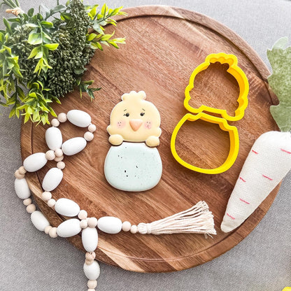 Chick Egg Set of 2 Cookie Cutter - Periwinkles Cutters