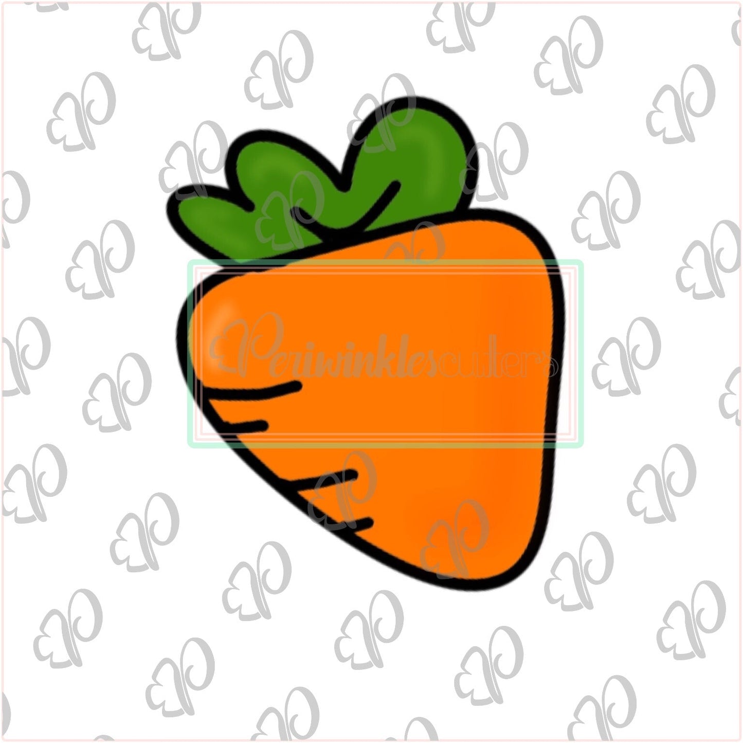 Chubby Carrot - Kawaii Style Cookie Cutter - Periwinkles Cutters