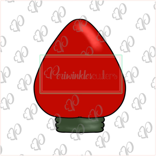 Chubby Christmas Bulb Cookie Cutter - Periwinkles Cutters